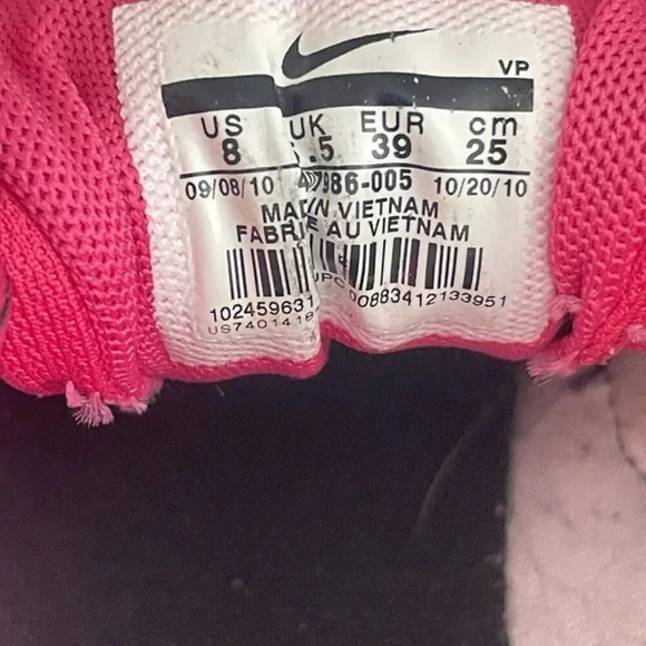 NIKE REAX ROCKET 2 Athletic Running Shoe Sneaker Black Pink US Women's Size 8 - Picture 7 of 12